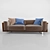 Elegant Dresscode Sofa 3D model small image 2