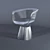 Sleek Leather Chair 3D model small image 2