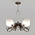 Elegant Monterey Chandelier FR42506BME 3D model small image 1