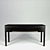 Black Wood Console 140x74x40 3D model small image 1