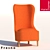 Title: Fresno Armchair: Sleek and Comfortable 3D model small image 1