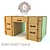 High Point Chest-Desk Table - Versatile and Stylish 3D model small image 1