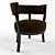 1940s Vintage Barrel Chair Pair 3D model small image 1