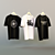 Men's T-Shirt Set: Versatile Textured Tees 3D model small image 1