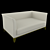 Modern 3-Seater Sofa 3D model small image 1