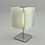 Sleek White Desk Lamp 3D model small image 1