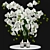 Elegant White Orchid Bouquet 3D model small image 1