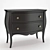 Elegant Vintage Chest Drawers 3D model small image 1