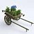 Blooming Floral Cart 3D model small image 1