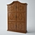 Sleek Timeless Wardrobe 3D model small image 1