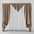 Elegant Classic Curtains 3D model small image 1