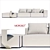 Modular Field Sofa by Moroso 3D model small image 1