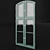 Vintage Repurposed Window 3D model small image 2