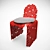 Sleek Contemporary Chair 3D model small image 1