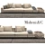 Molteni Large Sofa: Stylish Comfort 3D model small image 1