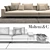Molteni Large Sofa: Stylish Comfort 3D model small image 3