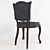 Elegant French Violetta Dining Chair 3D model small image 2