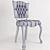 Elegant French Violetta Dining Chair 3D model small image 3
