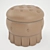 Elegant Pouf Ottoman 3D model small image 1