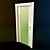 Title: Satin White Door 3D model small image 1