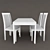 Modern IMS Onda Table with G1280 Chair 3D model small image 3