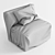 Modern Bean Bag Chair 3D model small image 2