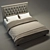 Modern Fabric Bed: Contemporary Design 3D model small image 1