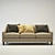 Modern Fabric Palisades Sofa (3-Seater) 3D model small image 1