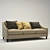 Modern Fabric Palisades Sofa (3-Seater) 3D model small image 3