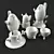 Cactus Tea Set: Chic & Charming 3D model small image 1