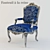 Classic Royal Armchair 3D model small image 1