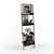 beCOZY Bookshelf-Ladder: Versatile Storage & Decor Solution 3D model small image 1
