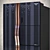 SAMSUNG RS26MBZBL: Sleek Side-by-Side Refrigerator 3D model small image 2