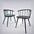 Italian Elegance: Billiani W Chair 3D model small image 1