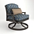 Sedona Swivel Chair: Stylish comfort! 3D model small image 1