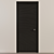 Sleek Noir Satin Kalahari Door 3D model small image 1
