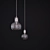 Elegant Glow: Mega Bulb Chandelier 3D model small image 1