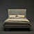 Modern Fabric Bedframe: 3D Model with UV Mapping 3D model small image 2