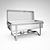 Rectangular Chafing Dish Warmer 3D model small image 3