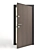 Two-tone Metal Front Door with Bonus Fireproof Safety 3D model small image 2