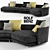 Modern ROLF BENZ ONDA Sofa 3D model small image 1