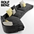 Modern ROLF BENZ ONDA Sofa 3D model small image 2