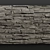 Geometric Grey Stone Panel 3D model small image 2