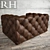 Sleek Leather Armchair 3D model small image 3