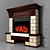 Sleek Corner Fireplace Tango 3D model small image 2