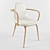 Ton Tram Chair: Classic Design with Bentwood Twist 3D model small image 3