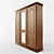 Elegant Art Nouveau Wardrobe 3D model small image 2