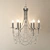 Elegant Crystal Chandelier 3D model small image 1