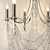 Elegant Crystal Chandelier 3D model small image 2