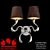 Illuminati Confuso Chrome Hanging Lamp 3D model small image 1